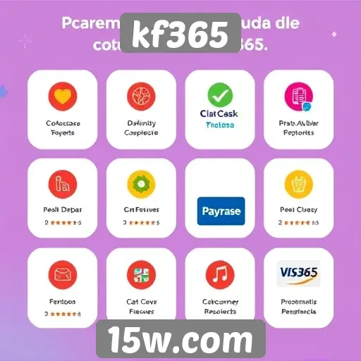 modos de pagamento diversificados no kf365