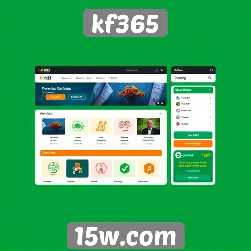 navegação intuitiva no site kf365