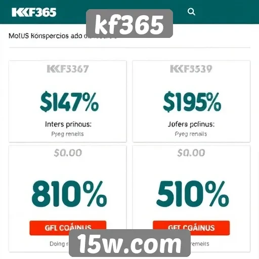 Comparativa de bônus e promoções do kf365
